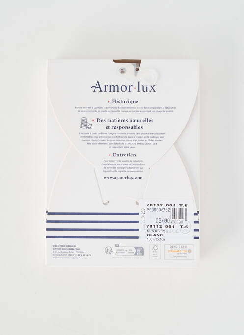 Culotte stretch blanc ARMOR LUX femme