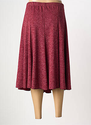Jupe mi-longue coupe évasée rouge ATLANTA femme