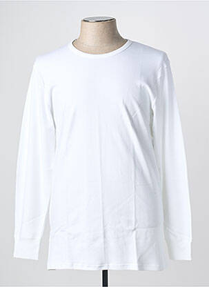 T-shirt coupe cintrée manches longues blanc ARMOR LUX homme