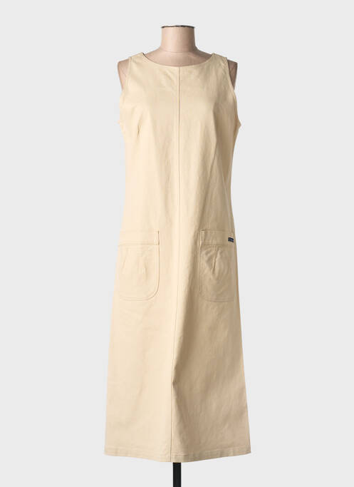 Robe mi-longue sans manche sans manche beige ARMOR LUX femme
