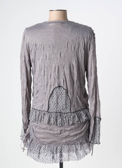 Twin-set coupe cintrée gris CAMAGE femme