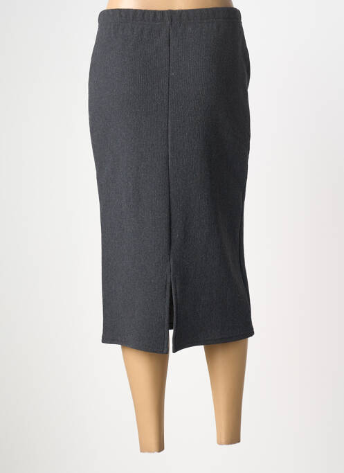 Jupe mi-longue noir QUATRE VINGT JOURS femme