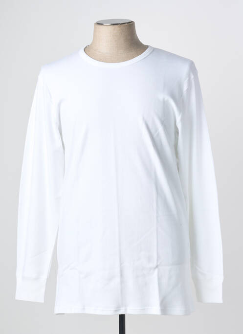 T-shirt coupe cintrée manches longues blanc ARMOR LUX homme