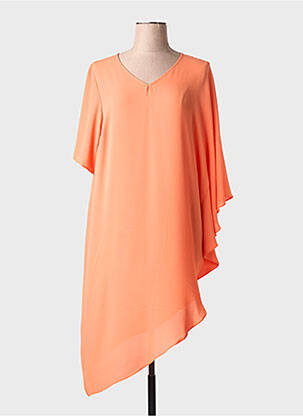 Tunique manches courtes coupe ample orange SEMPRE PIU femme