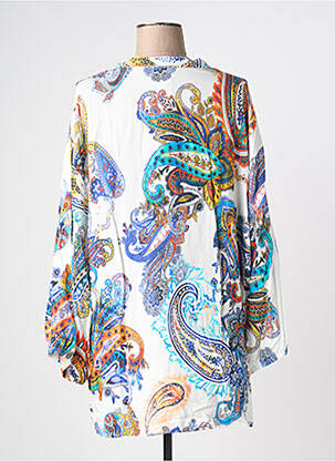 Blouse imprimé fantaisie manches longues blanc KARIN HERTZ femme