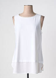 Top stretch sans manche blanc JOSEPH RIBKOFF femme