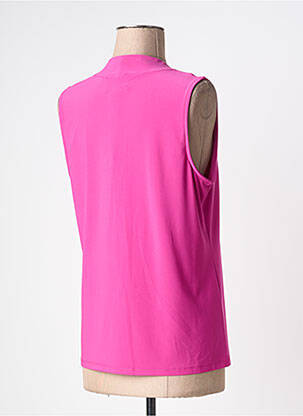 Top stretch manches courtes rose JOSEPH RIBKOFF femme