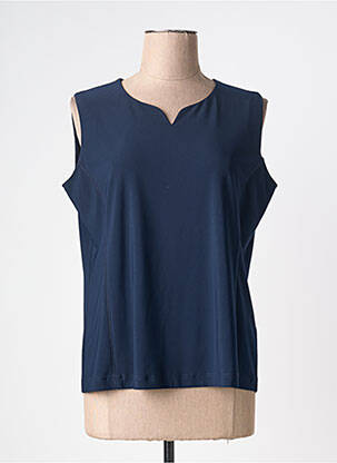 Top stretch sans manche bleu SOMMERMANN femme