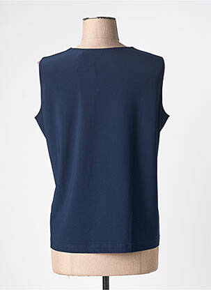 Top stretch sans manche bleu SOMMERMANN femme