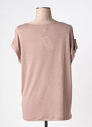 T-shirt coupe droite manches courtes marron MARBLE femme
