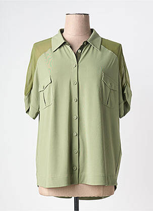 Chemisier manches courtes manches courtes vert FUEGO WOMAN femme