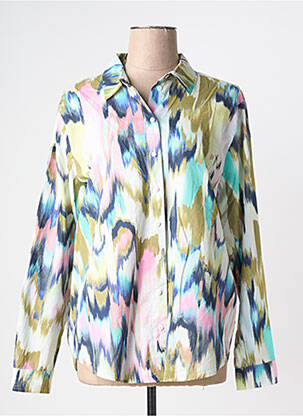 Chemisier imprimé fantaisie manches longues vert GERRY WEBER femme