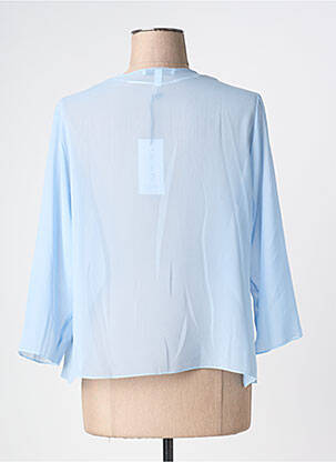 Gilet manches longues manches 3/4 bleu GREGORY PAT femme