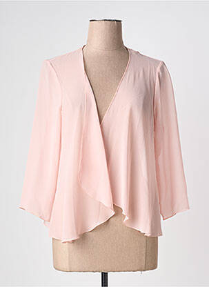 Gilet manches longues manches 3/4 rose GREGORY PAT femme