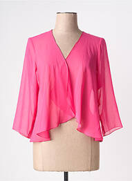 Gilet manches longues manches 3/4 rose fonce GREGORY PAT femme