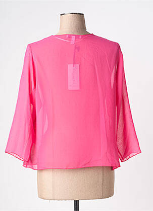 Gilet manches longues manches 3/4 rose fonce GREGORY PAT femme