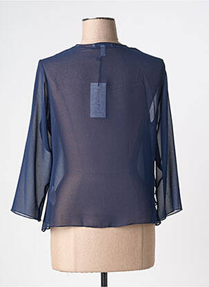 Gilet manches longues manches 3/4 bleu fonce GREGORY PAT femme