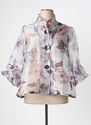 Veste casual col rond gris JOSEPH RIBKOFF femme