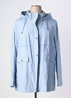 Parka manches longues a capuche bleu BASLER femme