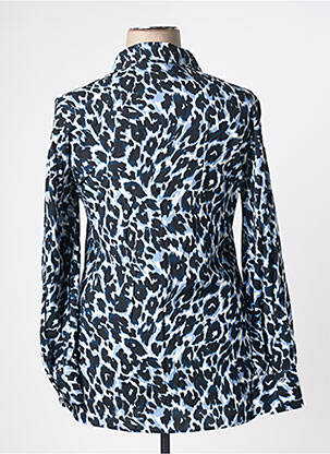 Chemisier coupe cintrée manches longues bleu GERRY WEBER femme