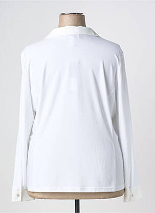 Chemisier tissage crêpe manches longues blanc JOSEPH RIBKOFF femme