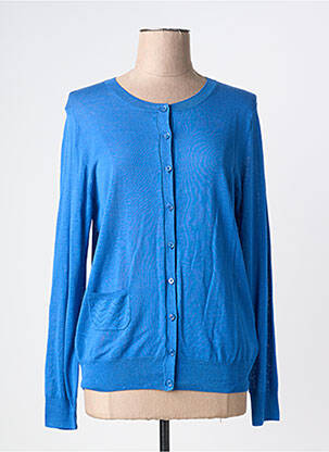 Gilet manches longues bleu ESTHEME femme