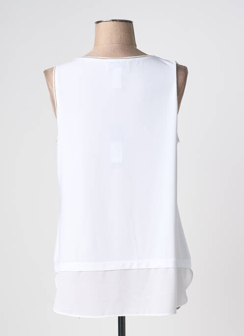 Top stretch sans manche blanc JOSEPH RIBKOFF femme