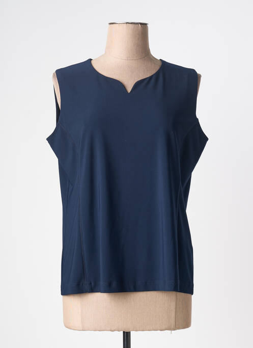 Top stretch sans manche bleu SOMMERMANN femme