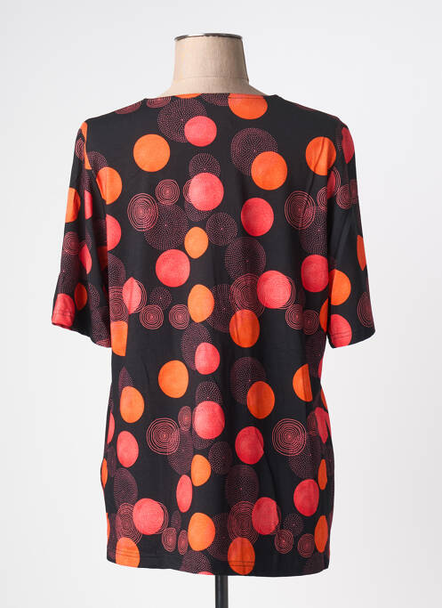 T-shirt imprimé fantaisie manches courtes noir CHALOU femme