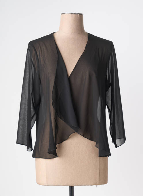 Gilet manches longues manches 3/4 noir GREGORY PAT femme