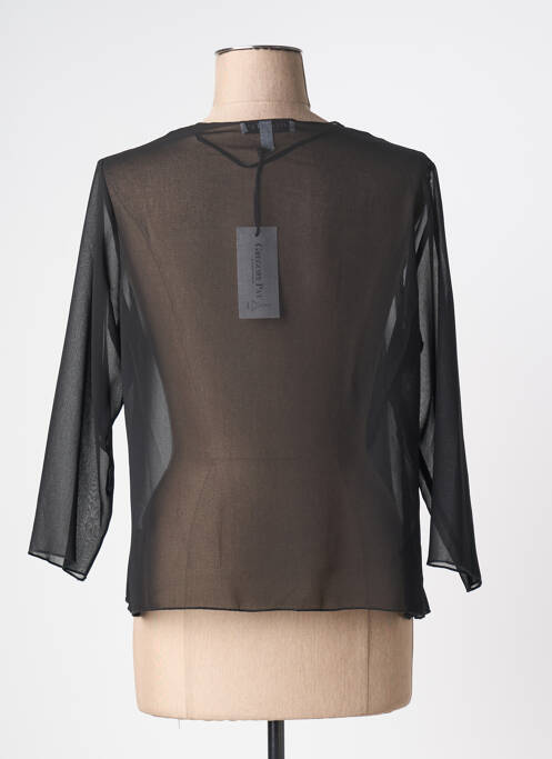 Gilet manches longues manches 3/4 noir GREGORY PAT femme