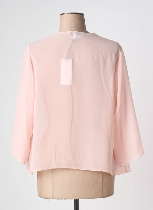 Gilet manches longues manches 3/4 rose GREGORY PAT femme