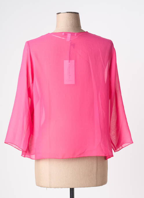 Gilet manches longues manches 3/4 rose fonce GREGORY PAT femme