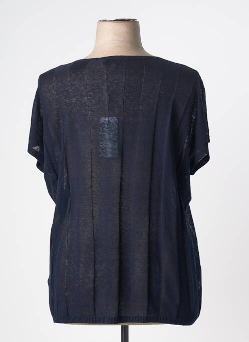 T-shirt coupe droite manches courtes bleu ESTHEME femme