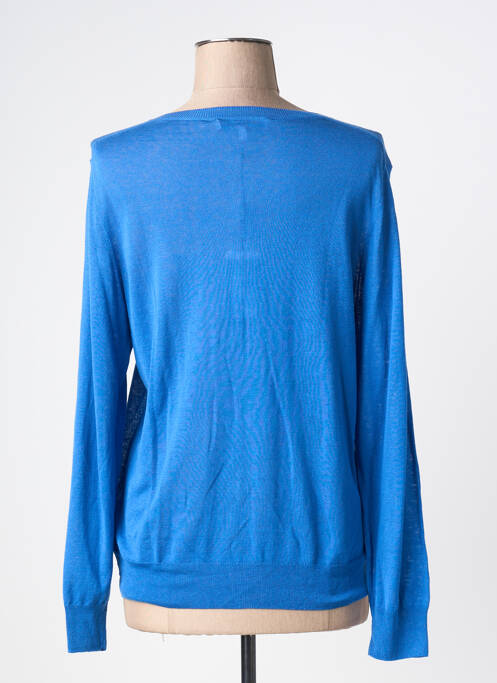 Gilet manches longues bleu ESTHEME femme