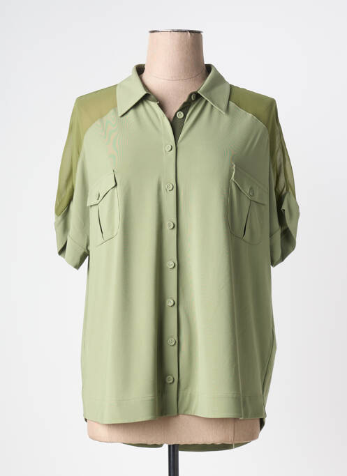Chemisier manches courtes manches courtes vert FUEGO WOMAN femme
