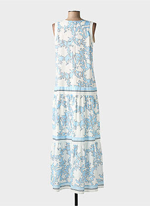 Robe longue imprimé fantaisie sans manche bleu FUEGO WOMAN femme