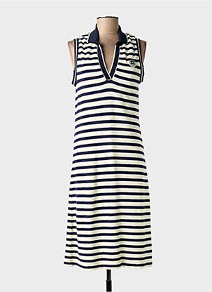 Robe mi-longue sans manche sans manche bleu ANANKE femme