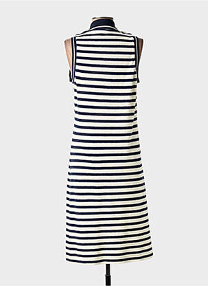 Robe mi-longue sans manche sans manche bleu ANANKE femme