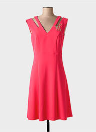 Robe mi-longue sans manche sans manche rose LINEA RAFFAELLI femme