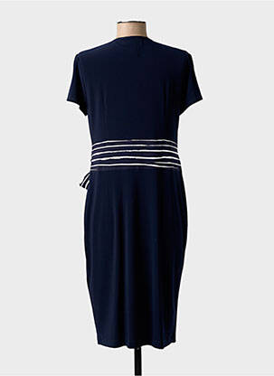 Robe mi-longue manches courtes manches courtes bleu JOSEPH RIBKOFF femme