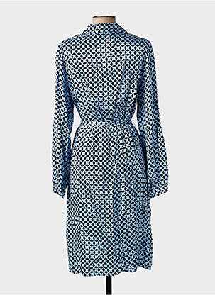 Robe mi-longue imprimé fantaisie manches longues bleu GERRY WEBER femme