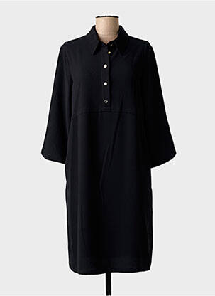 Robe mi-longue manches 3/4 manches 3/4 noir GERRY WEBER femme