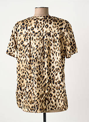 Blouse col v manches courtes beige GERRY WEBER femme