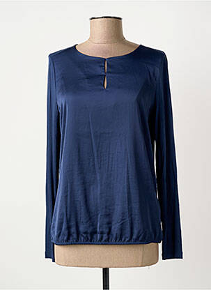 Top col rond manches longues bleu GERRY WEBER femme