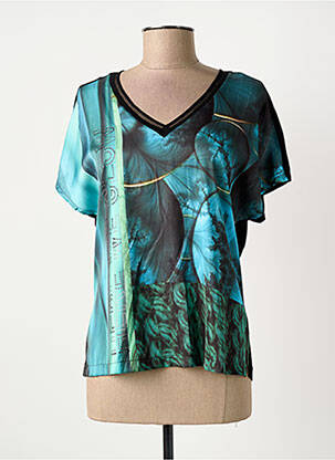 Top imprimé fantaisie manches courtes noir GERRY WEBER femme