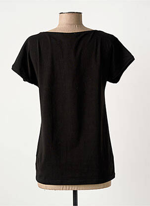 T-shirt sérigraphie manches courtes noir KARIN HERTZ femme