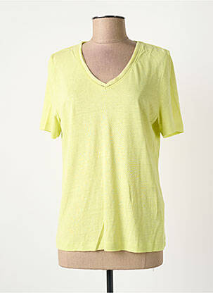 T-shirt col v manches courtes vert GERRY WEBER femme