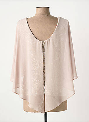 Top tissage crêpe manches courtes beige JOSEPH RIBKOFF femme