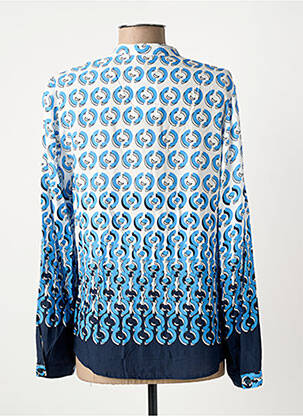 Blouse imprimé fantaisie manches longues bleu SOMMERMANN femme